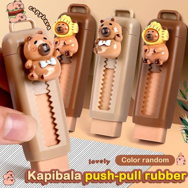 Miękka Gumka do Ścierania Capybara Kawaii dla Dzieci 🎁