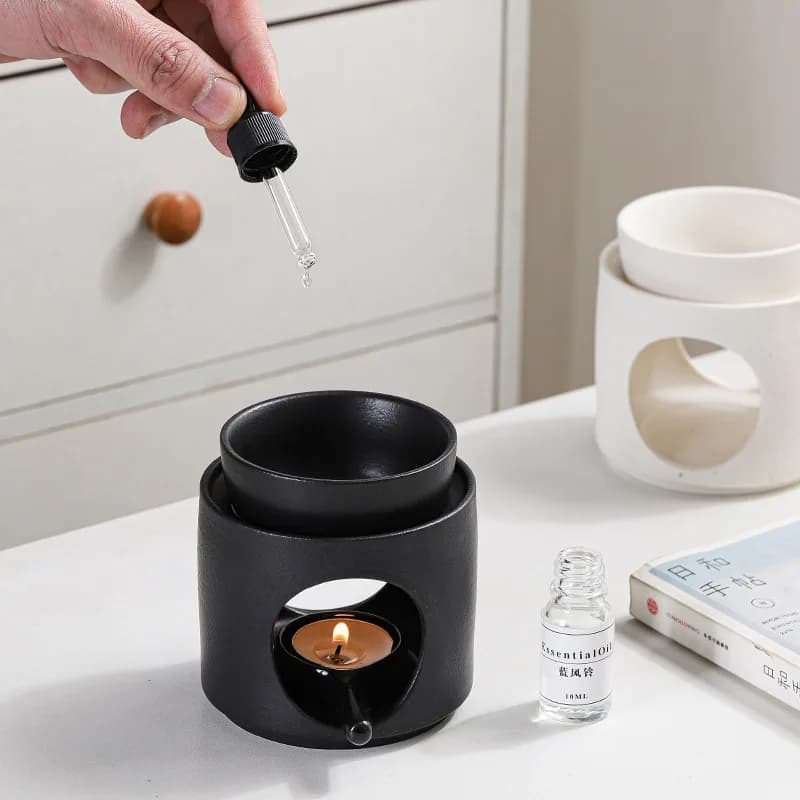 Kominek zapachowy 3w1 do olejków eterycznych i wosków – ceramiczny dyfuzor zapachowy 100 ml
